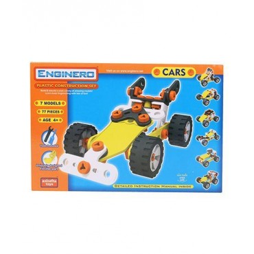 Enginero Plastic Car Construction Set 77 Pieces